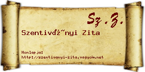 Szentiványi Zita névjegykártya